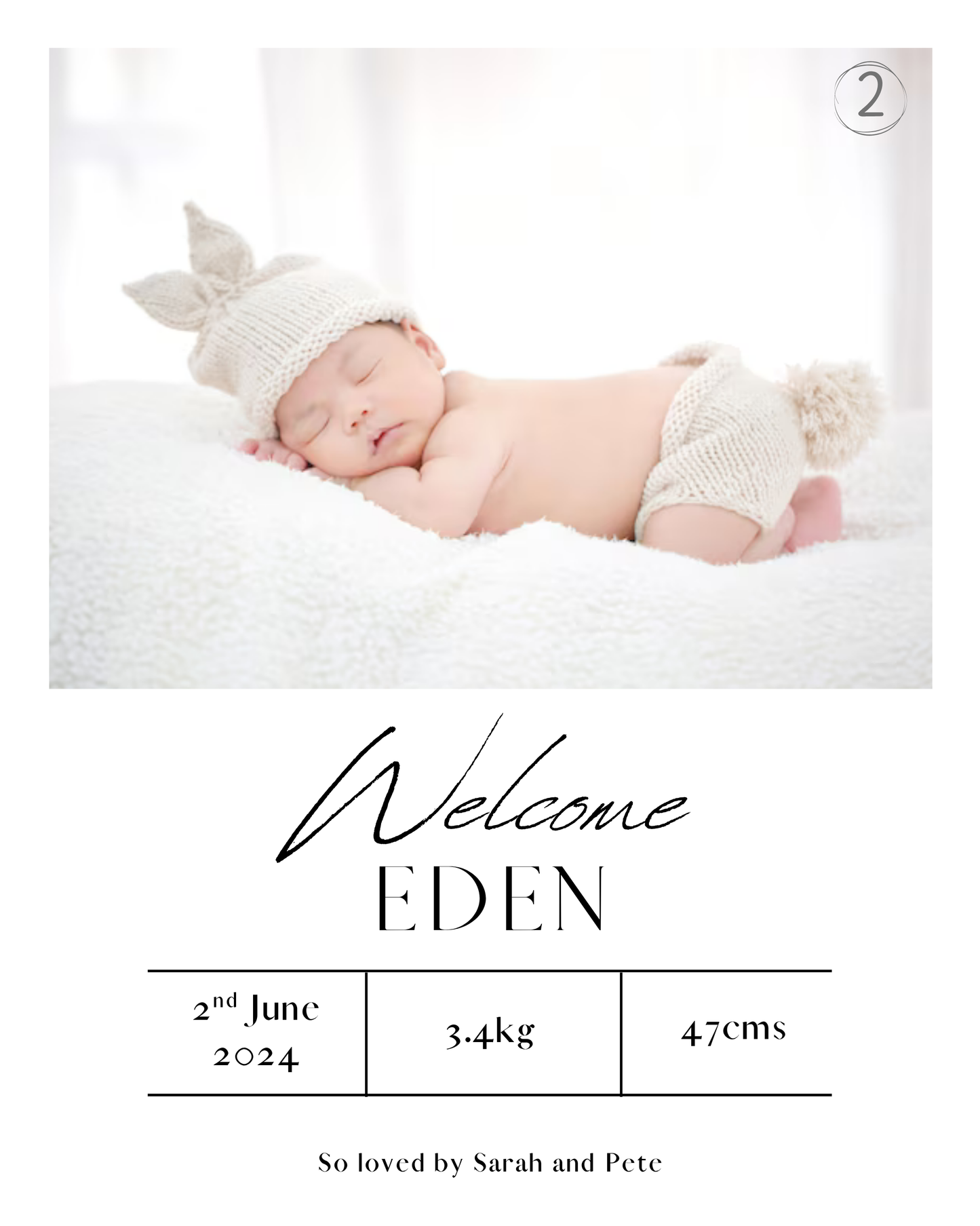Custom Birth Announcements