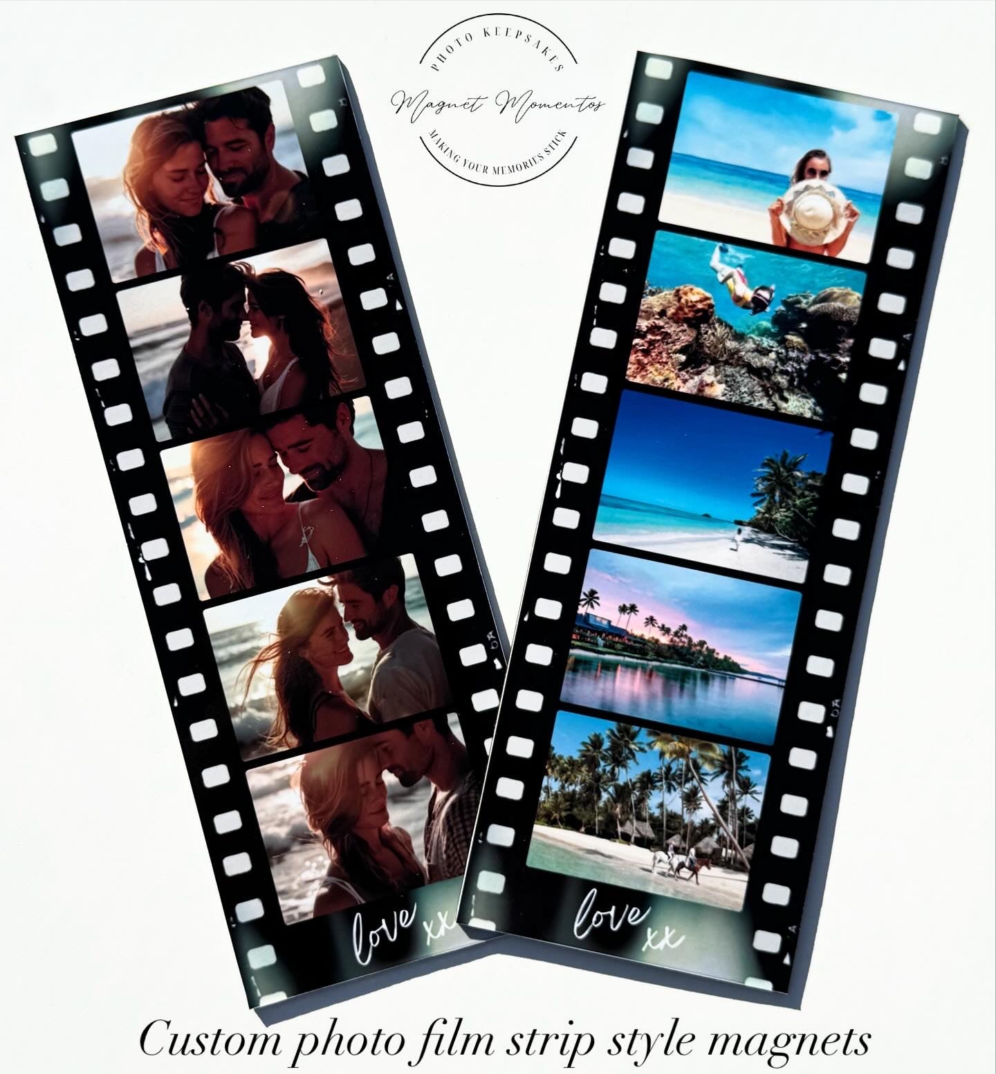 Retro Film Strip Photo Magnets