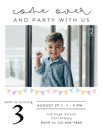 Custom Party Invite Magnets