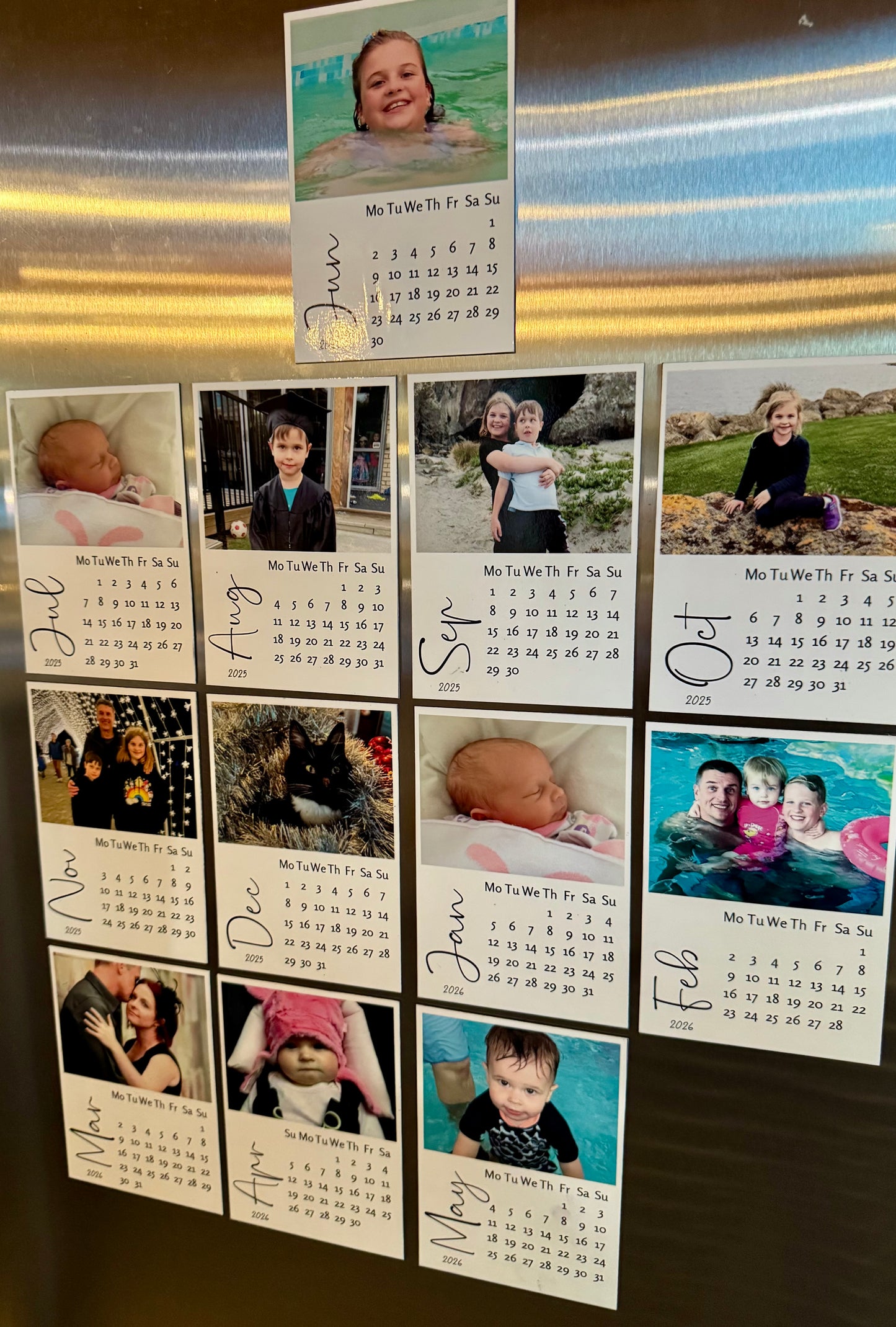 Custom Photo Calendar Magnets
